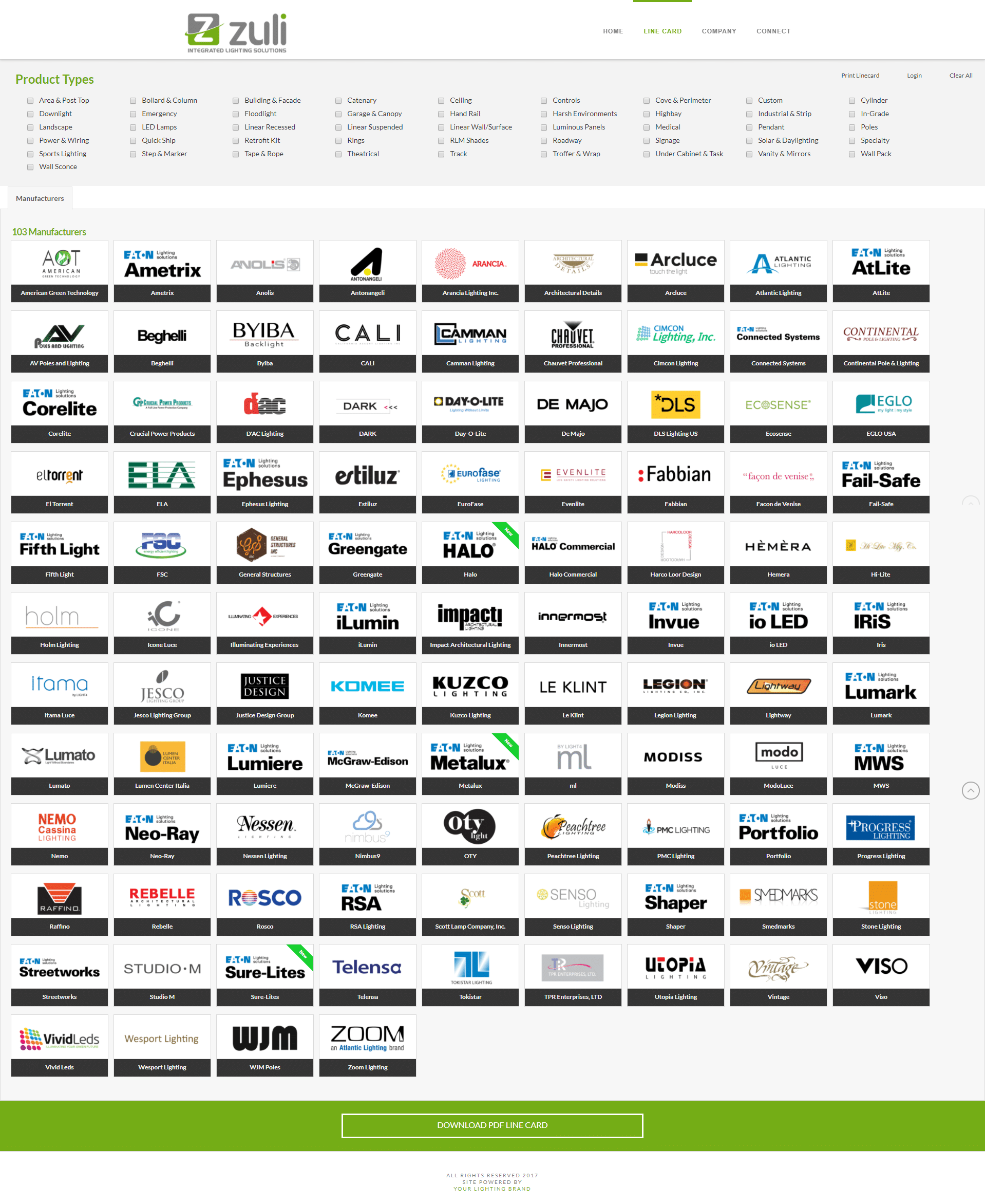 Screencapture Zulilighting Line Card 1509403788656 Your Lighting Brand