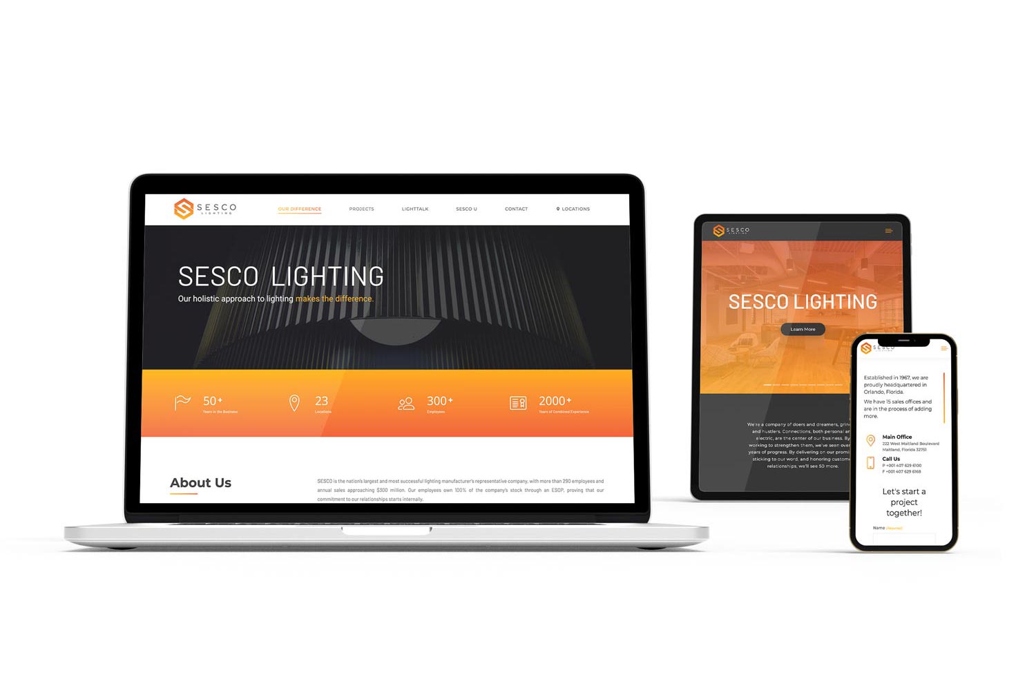 Sesco Lighting Website