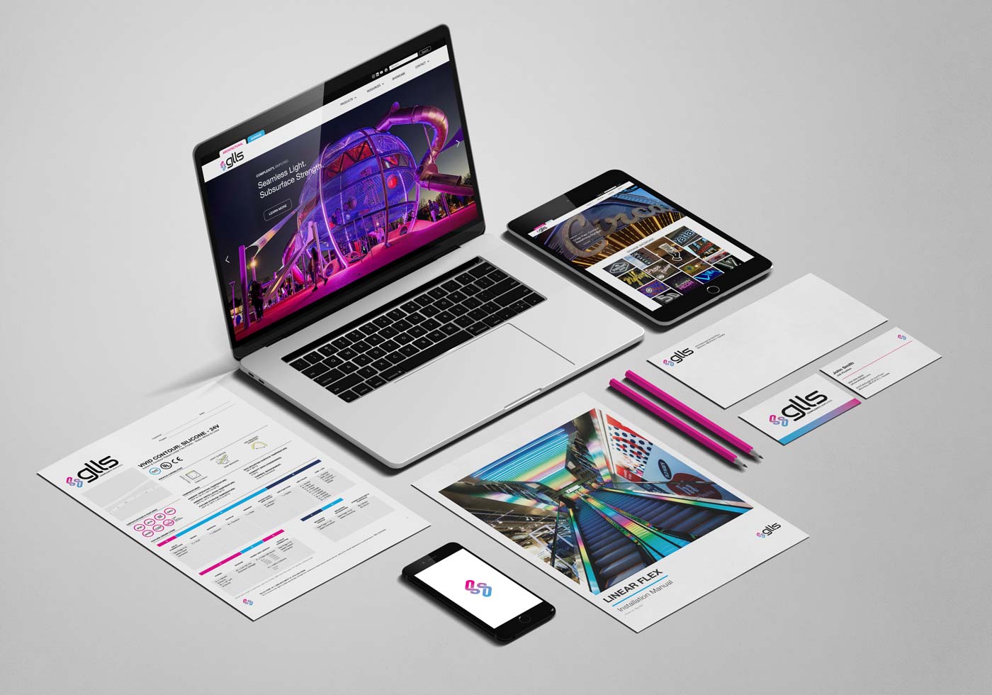 GLLS Rebrand - Digital and Print Deliverables