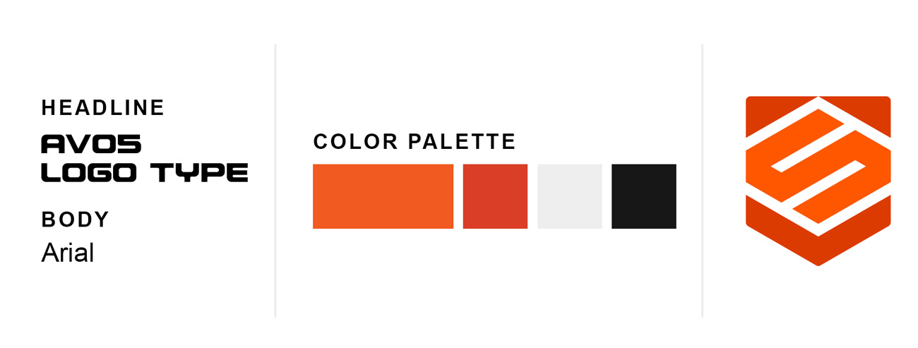 The logo typefaces, and color palette that comprise Shat-R-Shield's rebrand